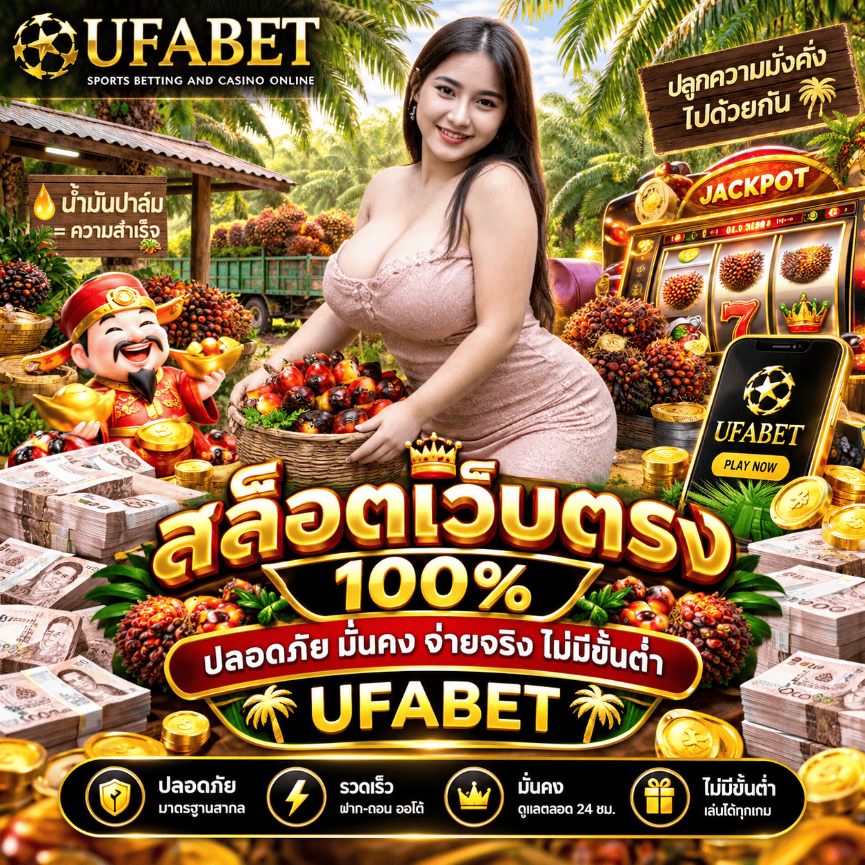 สล็อตเว็บตรง 100% ปลอดภัย มั่นคง จ่ายจริง ไม่มีขั้นต่ำ UFABET